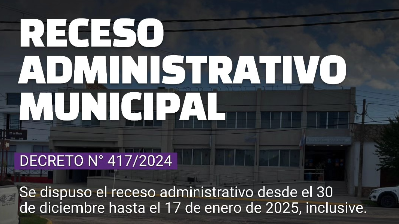 RECESO ADMINISTRATIVO Y ASUETO EN LA MUNICIPALIDAD DE LARROQUE